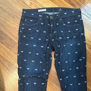 Valentine’s Day jeans! AG Adriano Goldschmied for Anthropologie straight leg